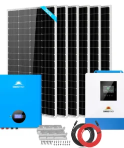 small solar panel kit 5KW 5.12KWH SGM-5K5E 6 x 200W monocrystalline WiFi