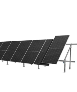 Solar panel mounting bracket 2-panel galvanized steel adjustable tilt ground mount expandable