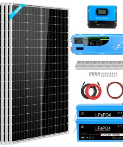 rv solar panel kit with battery and inverter 4KW SGK-PR4S 1200W monocrystalline LiFePO4