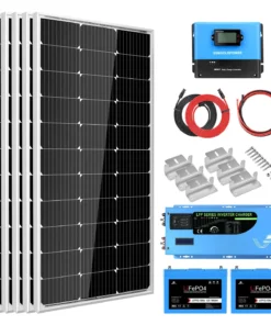 rv solar kit 3000W 12V SGK-PRO3 600W monocrystalline LiFePO4 MPPT Bluetooth