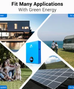 48V battery solar 2x SG48100M wall-mounted LiFePO4 5.12kWh UL1973