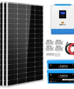 camper solar panel kit 3KW 24V SGKT-3PRO 4 x 200W monocrystalline LiFePO4 Bluetooth