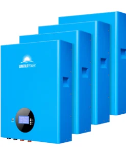 48V batteries 4x SG48100M wall-mounted LiFePO4 20.48kWh UL1973