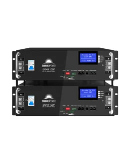 48V battery bank 2x SG48100P server rack LiFePO4 100Ah UL1973 UL9540A