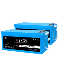 Lithium deep cycle battery 2x12V 200Ah LiFePO4 SunGoldPower Bluetooth self-heating IP65