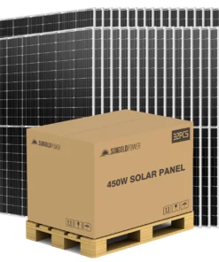 commercial solar panels 450W full pallet 32 panels SG450WM UL CEC PERC monocrystalline