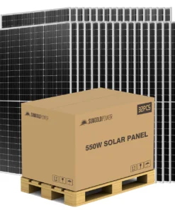 Wholesale solar panels 550W Mono PERC full pallet 32 units SG550WM Sungold