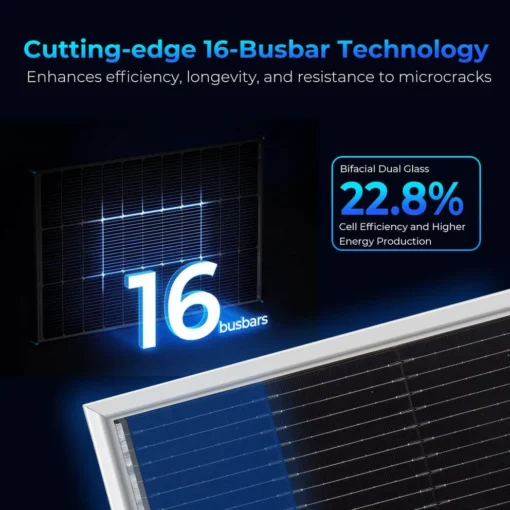 590W Bifacial N-Type Monocrystalline Solar Panel SGN-590-BDG1