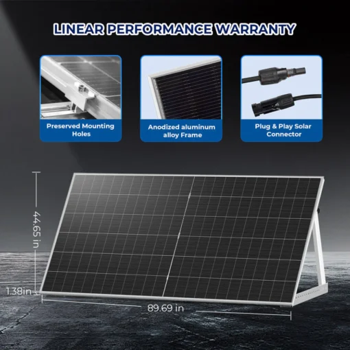 590W Bifacial N-Type Monocrystalline Solar Panel SGN-590-BDG1