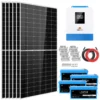 Solar power kit for shed 5kW SGK-5PRO 450W monocrystalline 10.24kWh LiFePO4 WiFi inverter