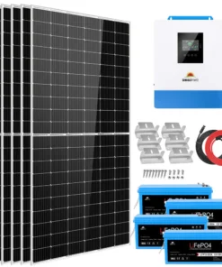 Solar kits 5kW SGK-5PRO 450W monocrystalline panels LiFePO4 battery off-grid complete