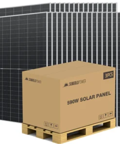 Sungold solar panels 590W Bifacial N-Type SGN-590-BDG1 31 panel pallet wholesale
