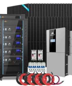 hybrid solar power 22.8KW 51.2KWH SGH-11N5E 36 x 450W N-Type bifacial dual inverter