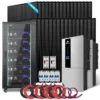 complete solar power systems 15.2KW 30.72KWH SGH-7.6DN6E 32 x 415W dual inverter