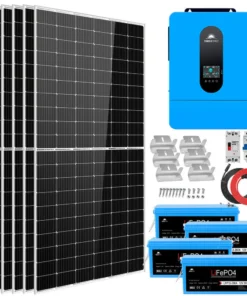 Solar power system for shed 6.5kW SGK-65PRO 450W monocrystalline 10.24kWh LiFePO4 120V 240V