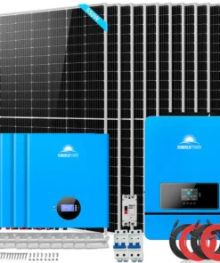Off grid solar kit 10kW SGM-10K20 550W monocrystalline panels 20.48kWh LiFePO4 split phase