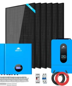 small off grid solar system 6500W 10.24KWH SGM-6510M 6 x 370W monocrystalline