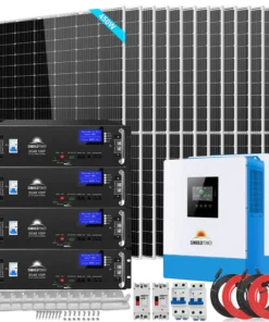 off grid solar power 10KW WiFi SGR-10K2M 20.48KWH 12 x 450W monocrystalline
