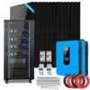 Off grid solar 13kW SGR-13KM dual 6500W inverter 415W panels 20.48kWh LiFePO4 split phase