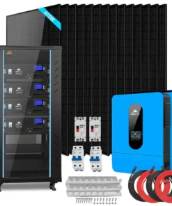 Off grid solar 13kW SGR-13KM dual 6500W inverter 415W panels 20.48kWh LiFePO4 split phase