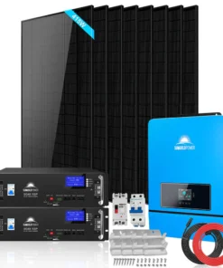 cabin solar kit 8KW 10.24KWH SGR-8K10E 8 x 415W monocrystalline split phase WiFi