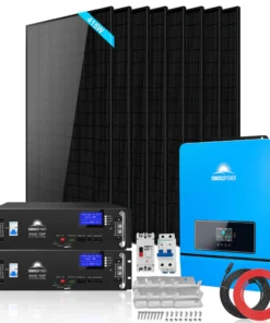 Residential solar panel kits 8kW SGR-8K10E 415W monocrystalline LiFePO4 WiFi auto generator start
