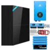 Residential solar panel kit 12kW SGK-12MAX 450W N-Type bifacial panels 10.24kWh LiFePO4 complete