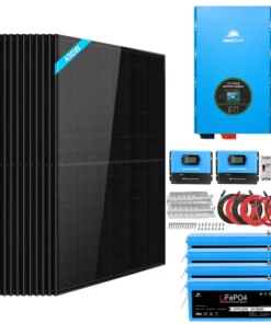 Solar panel kit with battery and inverter 12kW SGK-12MAX 450W bifacial N-type LiFePO4