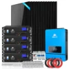 Home solar installation kit 8kW SGM-8K20 415W monocrystalline 20.48kWh LiFePO4 split phase