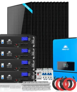 Off grid solar system kit 8kW SGM-8K20 415W monocrystalline 20.48kWh LiFePO4 split phase