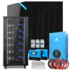 solar panels for off grid living 15KW 30.72KWH SGR-15K20E 20 x 415W monocrystalline MPPT