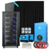 Solar power kits for home 15kW SGR-15K20E 415W monocrystalline 30.72kWh LiFePO4 split phase