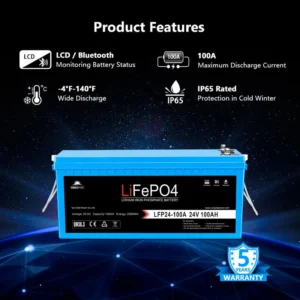 24v 100ah lifepo4 battery